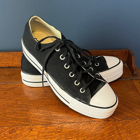 Converse Shoes - Converse Chuck Taylor All Star Lift Platform Black Sneakers